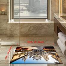 Lightweight Crystal Velvet Carpets/Mats Available In Various Size Versions, Featuring Cute Rabbit In Grass, Brown & Green Blocks, And High-Rise Castle Designs, With Warm And Vibrant Textures