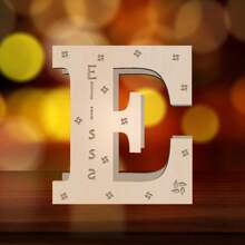 1 Piece, Custom Name Letter Night Light, 11 Inch Creative Luminous A-Z Letter Light, Big Hair Letter Logo LED Sign Number Sign, Suitable For Night Light Home, Bar, Christmas Light, Birthday, Party, Wedding, Decorative Digital Shape Light