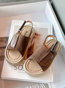 Children's Casual Sandals, New Fashion Korean Style Open Toe Soft Sole Anti-Slip Beach Sandals Suitable For Boys And Girls In Summer Outdoor