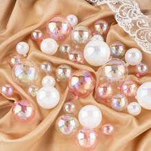 6 pièces de boules claires colorées, décorations de gâteaux et cupcakes pour mariage, anniversaire et fêtes