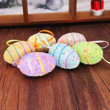 Easter Eggs Decoration, Easter Bunny Decor, Farm Easter Decorations, Shiny Rural Carrots & Eggs Ornaments