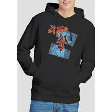 Marvel Spider-Man Mens Spidey Senses Tingling Hoodie (Black)