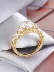 1pc Elegant Minimalist Hollow Heart Shaped Wide Band Ring, Suitable For Women As Birthday, Anniversary, Valentine's Day, Meeting Girlfriends