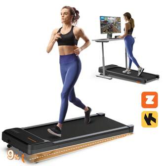 Smart Electric Lift Treadmill, 9% Auto Incline Function, Under Table Compact Walking Jogger Treadmill, Compatible With Apps And Remote Controls, Wide Running Area, 1.0-4.0 MPH Speeds, Supports Up To 300 Lbs, No Assembly Required