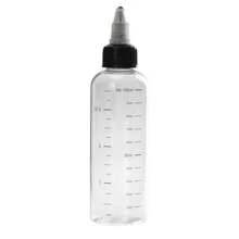 1 件 30ml/60ml/100ml/120ml/250ml 塑料 PET 果汁液体容量滴管瓶旋转顶盖纹身颜料墨水容器 - 白色 - 查看 9