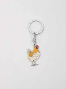 Easter Rooster Hen Keychain, Fashion Cute Animal Keyring, Valentine's Day Gift, Backpack Pendant, Sweet Keychain, Women's Handbag Accessories, DIY Jewelry, Best Friend Gifts - Multicolor - View 11