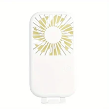 Mini ventilador de mano con batería, ventilador personal portátil pequeño, ajustable de velocidad, recargable por USB, diseño lindo, ventilador potente para pestañas, para uso en el hogar, oficina, coche, exterior, viajes, verano, playa