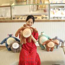 Tiny Head Teddy Bear Pillow Stuffed Small Head Big Muscle Body Raccoon Frog Elephant Boyfriend Hug Pillow Chair Cushion Birthday