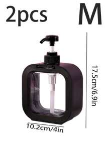 1 pezzo Dispenser portatile in schiuma, adatto per lozione, sapone, grande bottiglia di sapone liquido senza aria, compatibile con lozione, detersivo per bucato, shampoo, bagnoschiuma, sapone per le mani, con pompa per shampoo, balsamo, bagnoschiuma, per bagno e doccia, bottiglia di ricarica per lozione, bottiglia vuota per oli essenziali, contenitore cosmetico ricaricabile