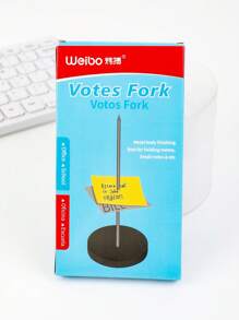 1pc Spindle For Notes Receipt Holder Stainless Steel Receipt Spike For Office And Restaurant - Black - View 7
