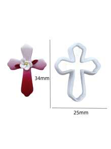 Paaskruis Polymeerklei Snijders, Polymeerklei Snijders voor DIY Oorbellen Sieraden Maken, 3D Geprinte Klei Snijder Gereedschappen voor Paascadeaus