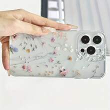 Flower Phone Case Summer 1pc Various Flower And Branch Patterns Compatible With IPhone 16 Pro Max 15 14 13 12 11 Pro Max Plus X XR XSMax 7 8 Plus Mini Series Protective Cases, Christmas Gifts, Boyfriend And Girlfriend Gifts Waterproof Shockproof Anti-Fall Scratch Resistant