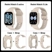2pcs/Set Stylish Band+Case Compatible With Redmi Watch 5 Active Sport SmartWatch WristBand Compatible With Redmi Watch 5 Lite Bracelet - For Watch 5 Active - View 17