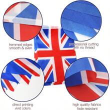 Banderines de cuerda con banderas británicas para eventos patrióticos, Día de la Independencia, bares deportivos, decoración interior y exterior - Multicolor - Ver 8