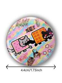 Interesting Pattern Badge Brooch For Men, Fun Gift, Funny Badge Brooch To Give To Friends, Family, Classmates, Bag Decoration