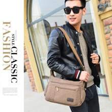 Men's Classic Retro Shoulder Bag Large Capacity Messenger Bag