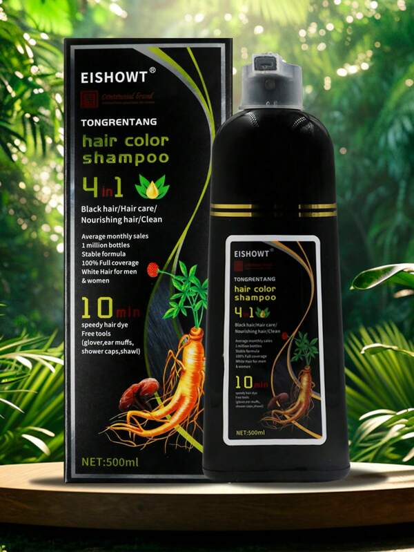 Champú con tinte para el cabello , champú de color natural y de larga duración, champú instantáneo efecto de tinte en minutos, regalos para hombres y mujeres