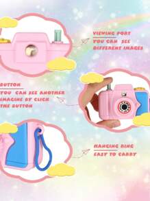 10 chiếc máy ảnh mini các loại - Máy ảnh giả vờ chơi có kính ngắm, hình ảnh, quà tặng tiệc sinh nhật, túi quà tặng, mặt dây chuyền ba lô, giải thưởng ngày lễ, quà tặng mừng sinh nhật - Nhiều màu - Xem 4