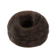 Messy Bun Hair Piece Curly Hair Bun Extensions With Straight Tails Hair Scrunchies Ponytail Hairpieces For Women
