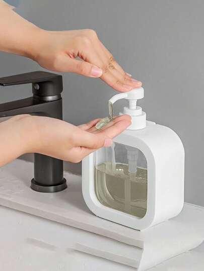 1 frasco dispensador de espuma portátil, adequado para loção, sabonete, frasco grande de sabonete líquido sem ar, compatível com loção, sabão em pó, xampu, sabonete líquido, sabonete líquido para as mãos, com bomba para xampu, condicionador, sabonete líquido, balcão de banheiro e chuveiro, frasco de refil de loção, frasco de óleo essencial vazio, recipiente recarregável de cosméticos