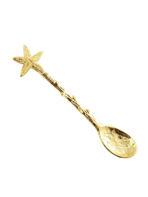 2 piezas de cucharas retro estilo Mori: cuchara para café con forma de estrella de mar, cuchara para helado con forma de gota de agua, cucharas creativas para postres, pasteles y mezclas, exquisitas