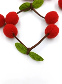 20pcs/40pcs Pack Multicolor Clothing Craft Decoration Red Cherry Embroidered Patches - Multicolor - View 8