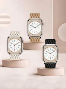 chinbersky Bộ 3 dây đeo Solo Loop co giãn tương thích với dây đeo Apple Watch 38mm 40mm 41mm dành cho nam nữ, dây đeo thể thao bằng nylon đàn hồi có thể điều chỉnh tương thích với Apple Watch Series Ultra/SE/8/7/6/5/4/3/2/1 - Nhiều màu-2 - Xem 2