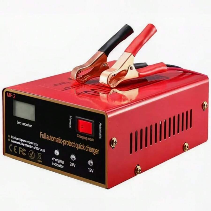 Cargador De Batería Automático Para Coche 24v/12a - 17CM*13CM*7CM - Ver 1
