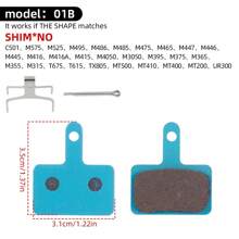 Bicycle Disc Brake Pads Compatible With Shimano M355 Disc Brakes, Universal For Mountain Bike