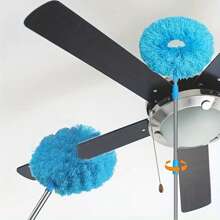 1pc Multi-Functional Cleaning Brush, Microfiber Duster With Telescopic Rod, Household Cleaning And Dusting Tool, Washable And Reusable For High Ceilings, Fans, Furniture And Cars, Bedrooms, Living Rooms And Kitchens