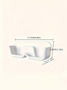 1 件装粘性壁挂式浴室储物架，用于放置眼镜和玻璃杯，塑料，无需电力，非常适合平面
