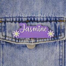 Personalized Custom Name Acrylic Magnetic Brooch Pin, 2.76inch - Suitable For Couples, Elegant Jacket Badge, Ideal Gift For Family - Christmas, Valentine's Day, General, Unique Gift