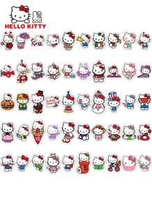 Sanrio 50/100pcs Sanrio Hello Kitty Cute Cartoon Waterpoof Stickers