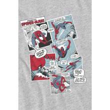 Marvel Spider-Man Childrens/Kids Panel Collage T-Shirt (Sport Heather)