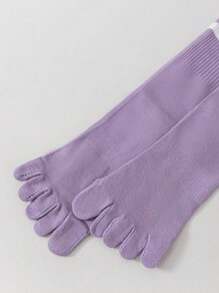 3 pares de cómodas medias de dedo con rayas - Medias hasta el tobillo para mujer de otoño - Suaves, transpirables, cómodas, sencillas, elementos esenciales de calzado con estilo