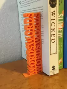 1 Paar kundenspezifische Text-Buchstützen, 3D gedruckte Buchhalter, personalisierte Heim- und Bibliotheksdekoration, einzigartige Geschenke für Leser, Kinder, Bücherwürmer, ideal für Geburtstage, Weihnachten, Einweihungsparty, Dekor für Arbeitszimmer