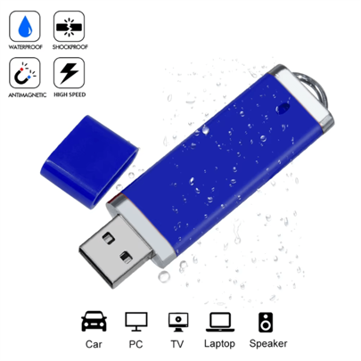 BIYETIMI Unitate flash USB 2.0, brichetă din plastic, 128 GB, 64 GB, capacitate reală, stick de memorie, 32 GB, albastru, disc U, 8 GB, Cle USB, cadou