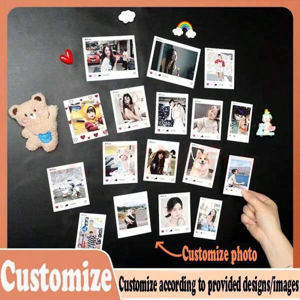 Customized Magnetic Photo Fridge Stickers, DIY Magnetic Stickers For Baby, Wedding, Celebrities, Fridge Magnets, Photo Christmas Gifts, Customized Photo Printing Magnets, Fridge With Magnets, Magnets From Photos, Family Holiday Printed Custom Gifts