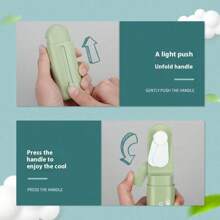 Portable Handheld Fan Mini Portable Fan No Battery Household Cute Fan Cooling In Summer,Spring Summer Picks,Brides Maid Gifts,Room,Bedroom Decor,Beach,Travel,For Men,For Women,Vacation - Multicolor - View 4