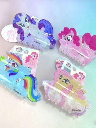 1 件  Rainbow Dash & Pinkie Pie 卡通人物巨型发夹装饰，适合情人节、礼物、生日装饰、房间/家居装饰、书桌装饰