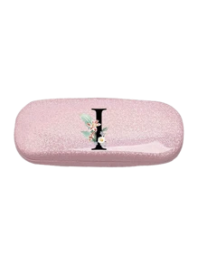1pc Y2k Style Glitter Star Glasses Case With Daisy Flower Black Letter A-Z Pattern, Novel, Stylish And Simple Design, Convenient And Portable, With Waterproof And Dustproof Function (Small Size, Made Of Plastic Material). Initial Glasses Case