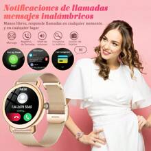 IP68 Waterproof Sports Smart Watch With Color Box Smartwatch For Ladies Men Gentlemen With Bluetooth Call Assistant Plus Bluetooth Earphone Pink - Gold - View 4