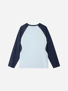 Annil Children's Clothing For Girls CuHK Children Round Neck Long Sleeve Knitwear Sports Style T-Shirt Spring