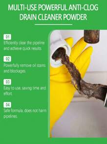 200g Pipe Cleaning Powder, Clears Hair And Grease Clogged Drains - Multicolor - View 8