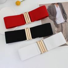 Women's Stretchable Elastic Belt Plus Size European And American Style Waistband For Dress, Outerwear, Elegant Waist Cincher (1 Pc) Halloween Summer, School Fall, Autumn, Halloween - Multicolor - View 12