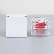 Boîte à bague rose éternelle en 9 couleurs | Bijou de fleur préservée, cadeau pour les mariages, la Saint-Valentin et les souvenirs de mariée (boîte-cadeau de luxe), plantes artificielles