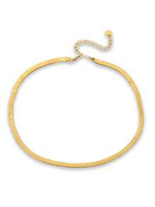 1入組經典&多用途925 銀蛇鏈條,合適的適用於女性日常裝飾用品 - 金黃色 - 查看 1