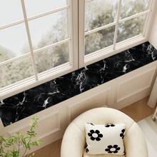 1 st. Elegante Marmeren Patroon Vensterbank Waterdicht En Vuilafstotend Pad, Met Zachte Rubberen Achterkant Voor Antislip En Absorberend, Gemaakt Van Diatomiet Materiaal, Multifunctioneel En Trimbaar, Praktische Woondecoratie, Vakantie/Housewarming Cadeau