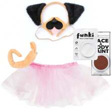 Biff, Dog's Don't Do Ballet Book Character Costume Fancy Dress World Book Day Set Pug Ballerina For Girls Boys Kids - Full Costume - View 2