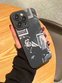 Schokbestendige telefoonhoes met dollarteken en geweerpatroon, compatibel met 16 Pro Max, 14, 13, 12, 11 Pro Max, XS Max, X, XR, 8, 7, 6S, Plus, Mini en Galaxy A13 4G, S21 FE 5G, A15, A21S, A34, A12, A50, S21, A71. Geschikt als verjaardagscadeau, voor vriendin, vriend of persoonlijk gebruik.